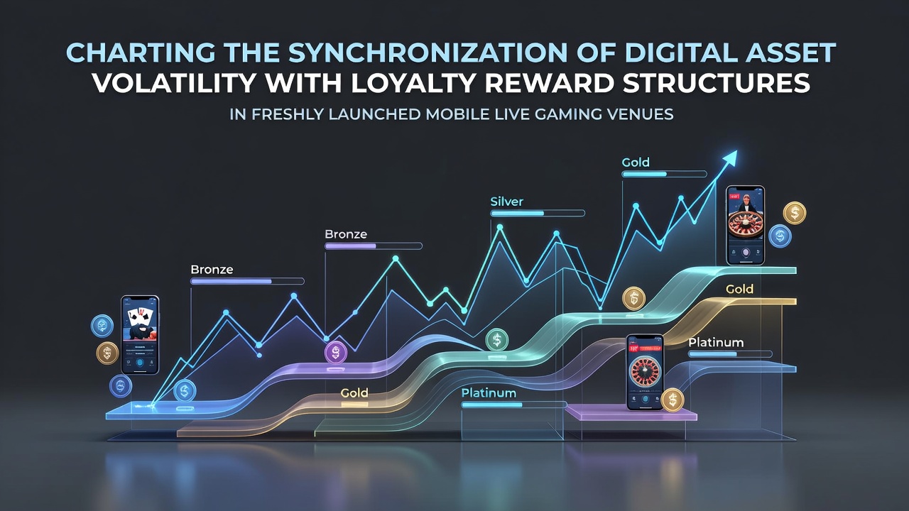 Mobile live gaming interface displaying real-time loyalty points adjusted alongside digital asset price charts